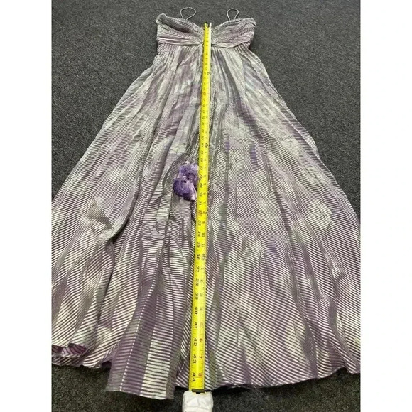 $997 Alexis Womens Purple Spaghetti Strap Sweetheart Neck Lined Maxi Dre… - Picture 16 of 16